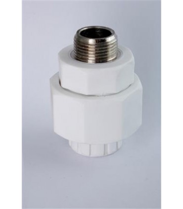 اتصالات پليمري ماسوره آذين سفيد مغزي فلزي 25*1/2اينچ