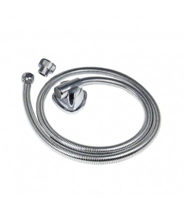 شلنگ پرسي توالت ريابي برنجي ريزبافت كرم