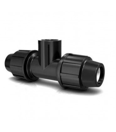 اتصالات پليمري سه راه پلي اتيلن يك سر دنده 32*3/4 اينچ