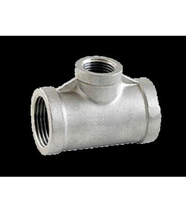 اتصالات رزوه اي سه راه نامساوي گالوانيزه 4 * 2 * 4 اينچ