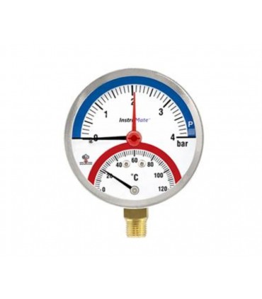 كنترل آنالوگ ترمو مانومتر 4 بار 8 سانت