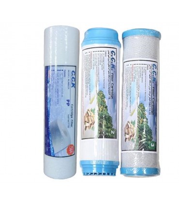 تصفيه آب خانگي فيلتر پك سه مرحله اي