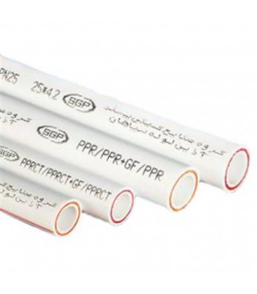 لوله پلي پروپيلن آذين سه لايه سفيد (PP.R) 63