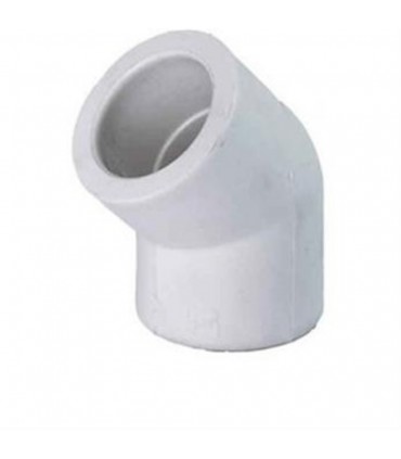 اتصالات پليمري زانو 45 آذين سفيد 50