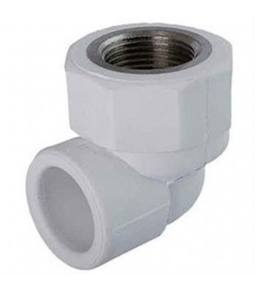اتصالات پليمري زانو آذين سفيد يك سربوشن 32*3/4اينچ